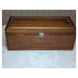 Wooden Recipe Box w/ Recipes