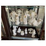 Ceramic White & Gold Nativity Set