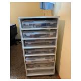 Storage Cart Full of Scrapbooking Supplies
