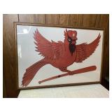 Handmade St. Louis Cardinals Framed Art