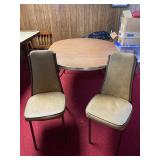 Vintage Dining Room Table & 2 Chairs