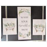 3 Fun Bathroom Signs