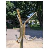 Brass 80's Coat Rack
