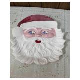 Handmade Santa Face Platter