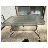 Classic Glass Top Rectangle Patio Table
