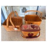(3) Longaberger Baskets