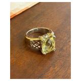Sterling Silver Citrine Ring