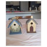 2 Decorative Bird Houses