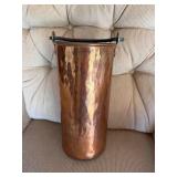 Hammered Copper Tall Bucket
