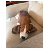 Large Ceramic Sleeping Beagle Dog