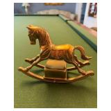 Brass Musical Rocking Horse - My Name Is Michael