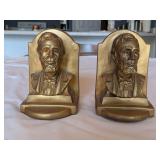 Gold Plaster ABE LINCOLN Bookends