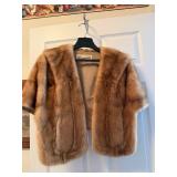 Genuine Mink Fur Cape