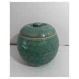 McCoy Honeycomb Pottery Cookie Jar