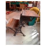 Antique Illinois Refrigerator School Desk