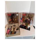 (2) GI JOE Omar Bradley + Gen. Patton