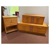 Mayline Wood Plan File Blueprint Drawings Cabinets