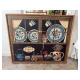 Folk Art HUNTINGTON Huge Painting
