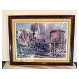 Railroad Print - Framed D.R. Light