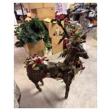 Grapevine Christmas Reindeer Decor