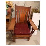 #2 Antique Mission Oak Chair
