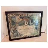 WWII Service Member Certificate Andrew Fouli
