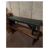 2 Antique Wood Benches