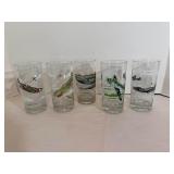 Vintage WWII Fighter Jet Drinking Glasses