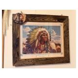 Native American BIG CHIEF Framed Print