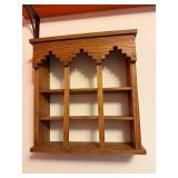 Wooden Wall Curio Cabinet