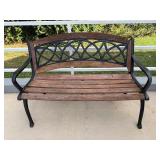 Wood & Metal Bench