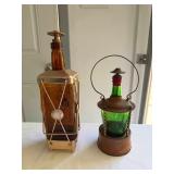 Two Vintage Musical Liquor Decanters