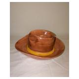 Ceramic Cowboy Hat Chip Dip Bowl