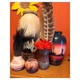 Native American Pottery Vase Collection
