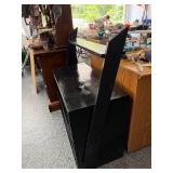 Black Painted Wood Bookshelf