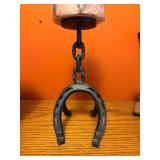 Iron Horseshoe Candle Holder