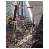 Folding Wire Shopping Basket On Wheels
