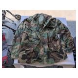 Camo Military Field Jacket - L