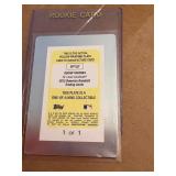 Oscar Traveras 2012 Rookie Yellow Printing Plate