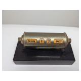 Vintage Brass Desk Calendar