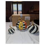 #19 MacKenzie-Childs Pumpkins NEW/BOX