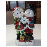 #7 Kringle Express Light Up Snowman & Woman