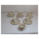 Ivory/Gold Teacup Set