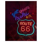 Get Your Kicks Route 66 Neon Sign