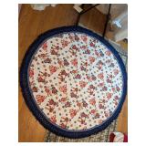 Vintage Reversible Dutch Couple Rug - 63"