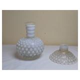 2 Milk Glass Pieces