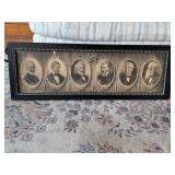Antique American Poets Framed Print