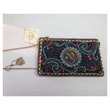 Mary Frances Beaded Crossbody Clutch Bag