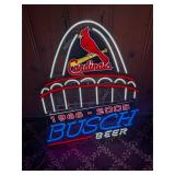 St. Louis Cardinals Busch Beer Neon Sign WORKS!