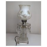 Antique Crystal Prism Lamp